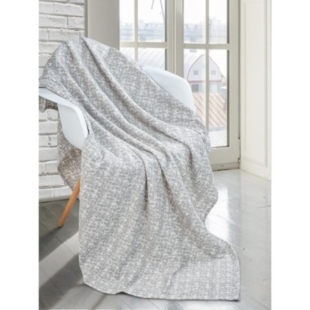 Iceberg plaid, size 130x150 cm, gray color-4