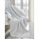 Iceberg plaid, size 130x150 cm, gray color