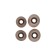 Hoco M16 headphones, wired, inserts, microphone, 1.2 m, golden