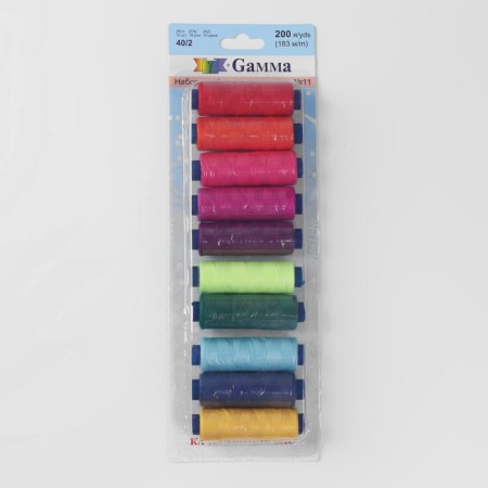 Set of threads 40/2, No. 11, 183 m, 10 pcs, color colorful color-1