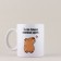 Ceramic Capibara mug, 320 ml, white color
