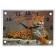 Carting clock is wall-mounted, interior "leopard" silent, 25 x 35 cm