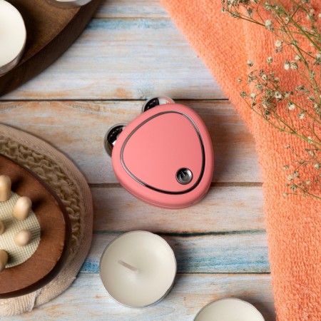 Facial massage LMZ-001, microticle, pink, from USB