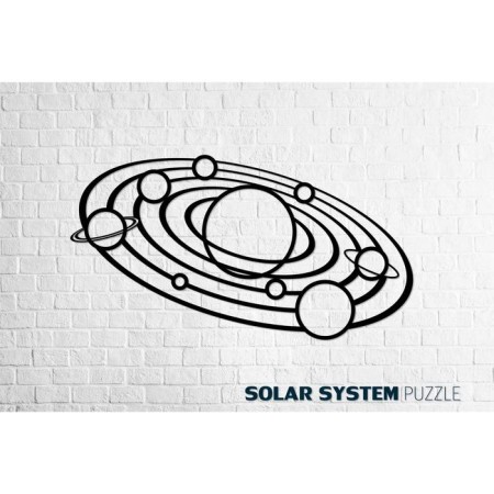 Wooden interior puzzle Ewa Design "Solar System"-3