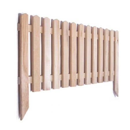 Decorative fence, 45 × 110 cm, 1 section, wood, "pyramid", Greengo-7