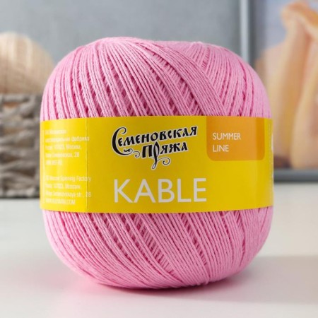 Kable yarn (cable) 100% cotton 430m/100g roses_x1 (30020)