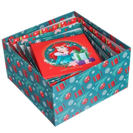 Set of boxes 5 in 1 "Happy New Year!", Disney green-red-1
