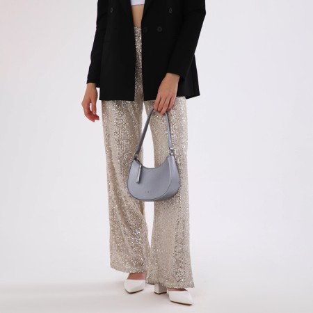 Women's bag with lightning, silver color-8