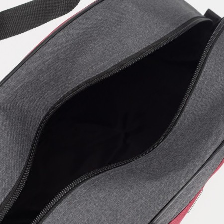 Sports bag, lightning department, long belt, black/red color-2