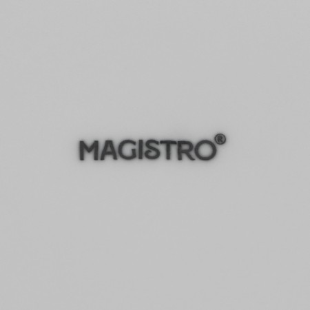 A set of plates of porcelain dining Magistro Basic Bistro, 6 objects: d = 27 cm, white color-5