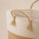 Belly basket wicker -round SL Home "Order", 35 × 40 cm, cotton, hyacinth