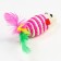 Sizalevaya mouse, 7 cm, pink/white