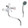 Bath mixer Zein Z9035, Cran-Box Brass 1/2 ", shower watering can and hose, chrome