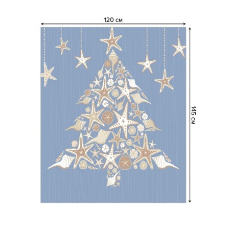 Tables on the table "Star tree", rectangular, Saten, size 120x145 cm-1