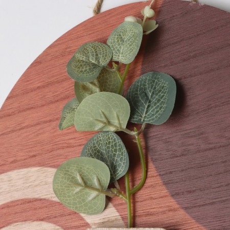 Decorative wood hooks "Abstraction. Flower and vase" 1.5x23.4x23.4 cm-3