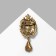 Brooch "Empress" night, blue-white color in black gold