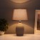 Table lamp "Cocoa" 1x40W E14 gray 20x20x34cm