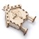 Wooden designer Drovo "New Year's house with a clock"