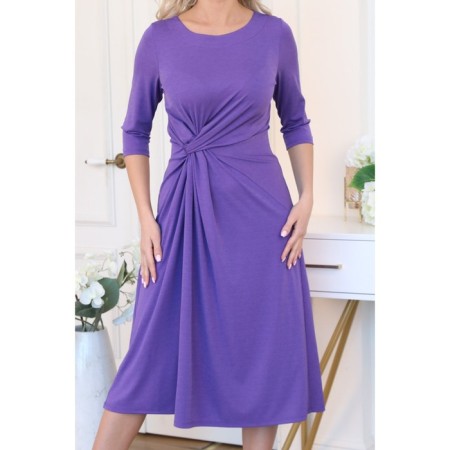 Female dress, size 46, purple color-12