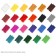 Watercolor 24 colors Gamma "Bee", honey, without brush, plastic, euro suspension 212035