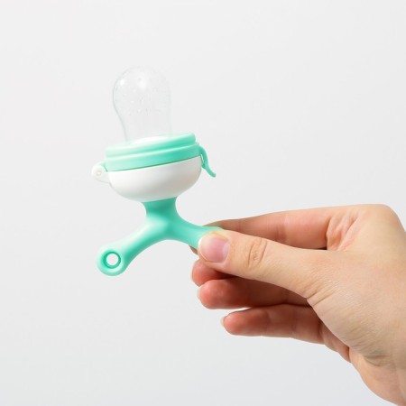 Nibbler with silicone mesh, rotating piston, green color-6