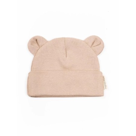 Children's overalls with a fashion cap, height 80 cm, beige color-6