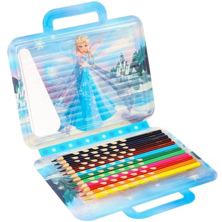 Colored pencils, 12 colors, trihedral, cold heart-1