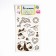 Children's tattoos-transfers, 10 × 15 cm, set 2 sheets, gold, "Zvyatyat, Origami"