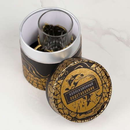 A cup holder with a glass “February 23”, 12.5 x 12.5 x 13 cm-5