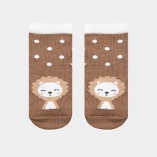 Children's socks, color light gray caramel, size 8