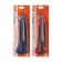 Chancellery knife 18 mm Plastic with met., Director, latch, rubberized mix in blister