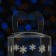 New Year. Box gift New Year's folding PVC "Snowflakes" 12 x 7 x 7 cm.