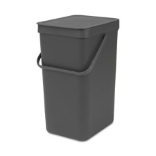 Мусорное ведро Brabantia Sort&Go, встраиваемое, цвет серый, 16 л