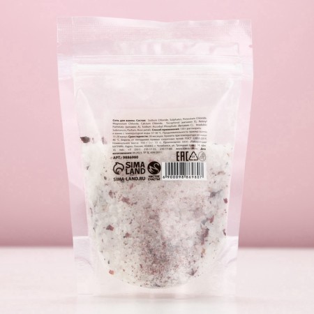 Bath salt with rose petals, 150 g, pure happiness-5