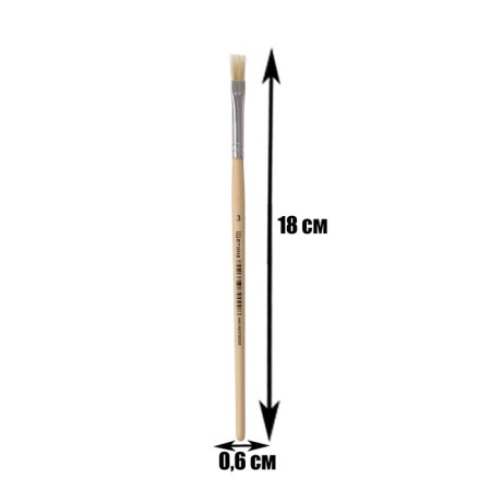 Brush brush No. 3, flat-1