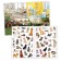 Reusable stickers Set "Such different animals", A4, 2 pcs.