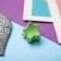 Hair crab "Little Joy" (set 6 pcs) star, 1.2 cm, green