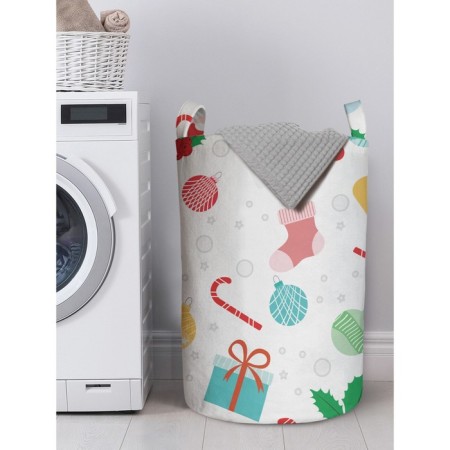 Basket for storing things "Santa in the snow", size 40x60 cm