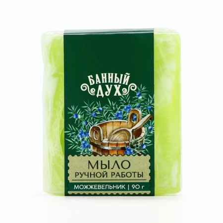 Handmade soap, 90 g, juniper aroma, bath spirit-4
