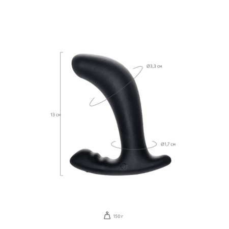 MYSTIM Twisting Tom, silicone, black color, 13 cm-10