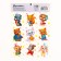 Paper stickers "animals", 11 × 15.5 cm