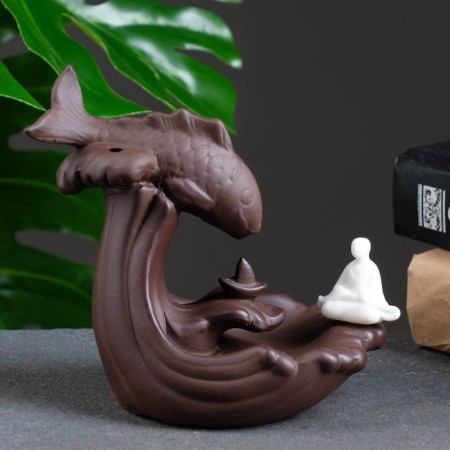 Set of incense on the stand "Fish" 13x12cm-6