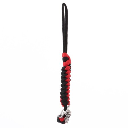 A keychain is a Temlyak for a centurion knife from a paracord, black and red-1