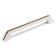 Handle-slop, m/o 128 mm, white color, with a golden insert