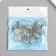 The base for the key fob Ring metal with a silver chain 2.5x2.5 cm set 40 pcs