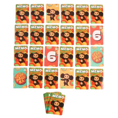 Board game "Memo. Cheburashka ", 3+, 50 cards-6