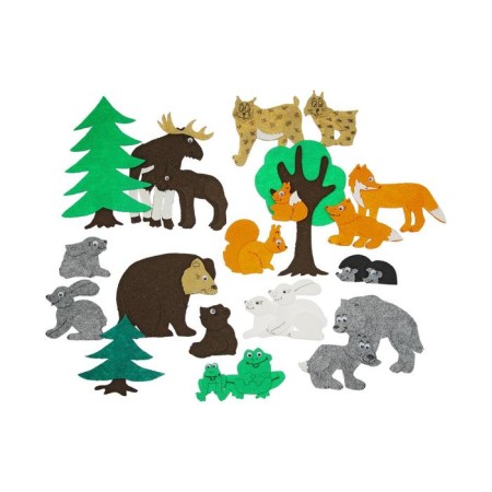 Didactic Set "Wild Animals", 22 details