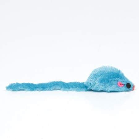 Toy for cats "Mouse Malaya" color, 5 cm, blue-3