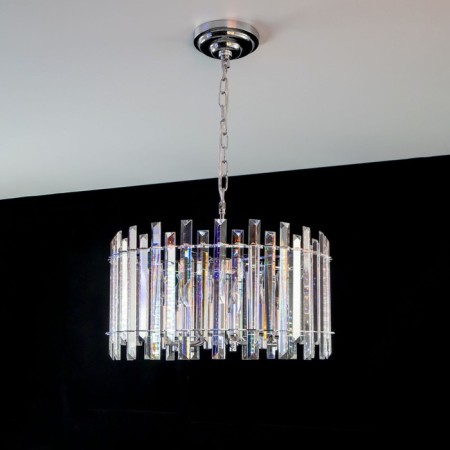 Suspendor Lamp Citilux "Ingvar" CL334161, 46x46x48 cm, 6x60W, E14, color gray-11