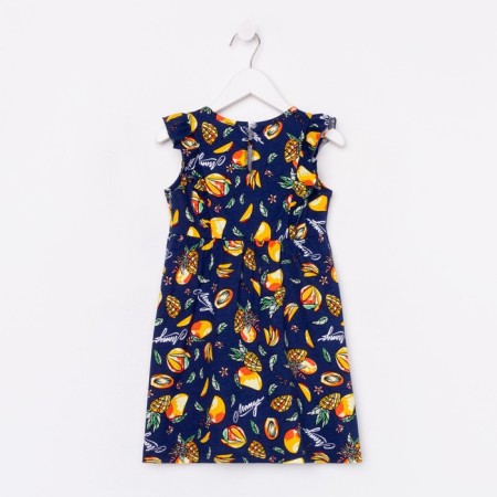 Платье для девочки, цвет черный, рост 98-7